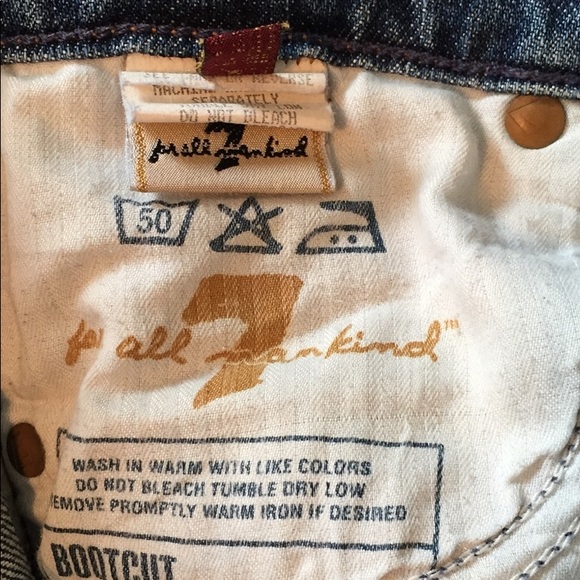 7 For All Mankind Boot Cut Jeans Size 26 - Picture 6 of 8